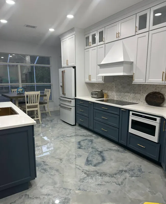 Pristine modern kitchen after professional cleaning
